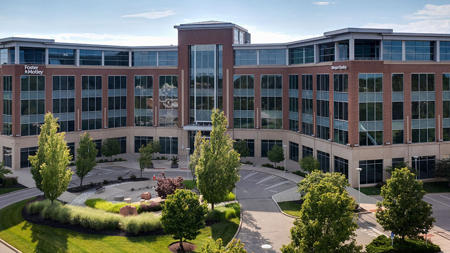 Exterior facade of Redstone Building in Cincinnati